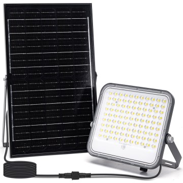 Aigostar - LED Dimbare zonne-schijnwerper LED/150W/3,4V 3000/4000/6500K IP66 + afstandsbediening