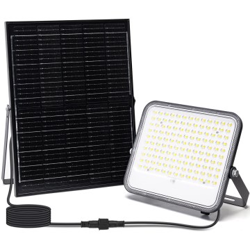 Aigostar - LED Dimbare zonne-schijnwerper LED/200W/3,4V 3000/4000/6500K IP66 + afstandsbediening