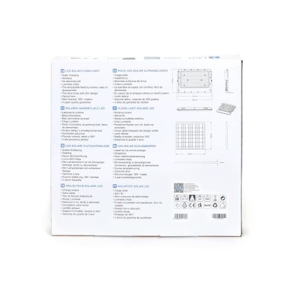 Aigostar - LED Dimbare zonne-schijnwerper LED/200W/3,4V IP65 + afstandsbediening