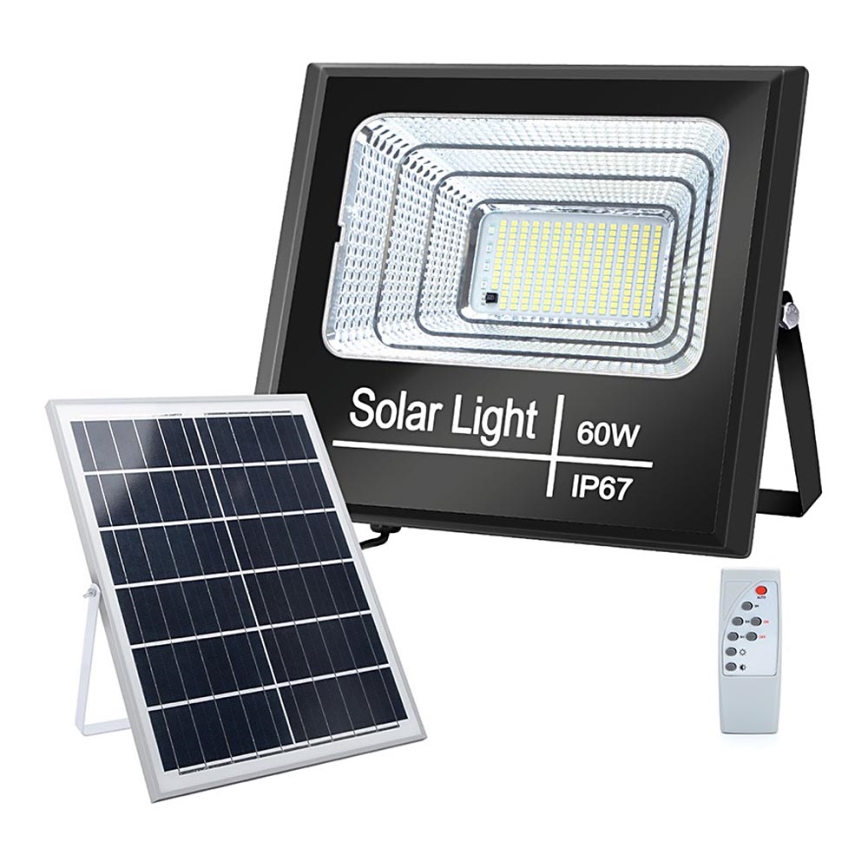 Aigostar - LED Dimbare zonne-schijnwerper LED/60W/3,2V 2000 mAh IP67 + AB