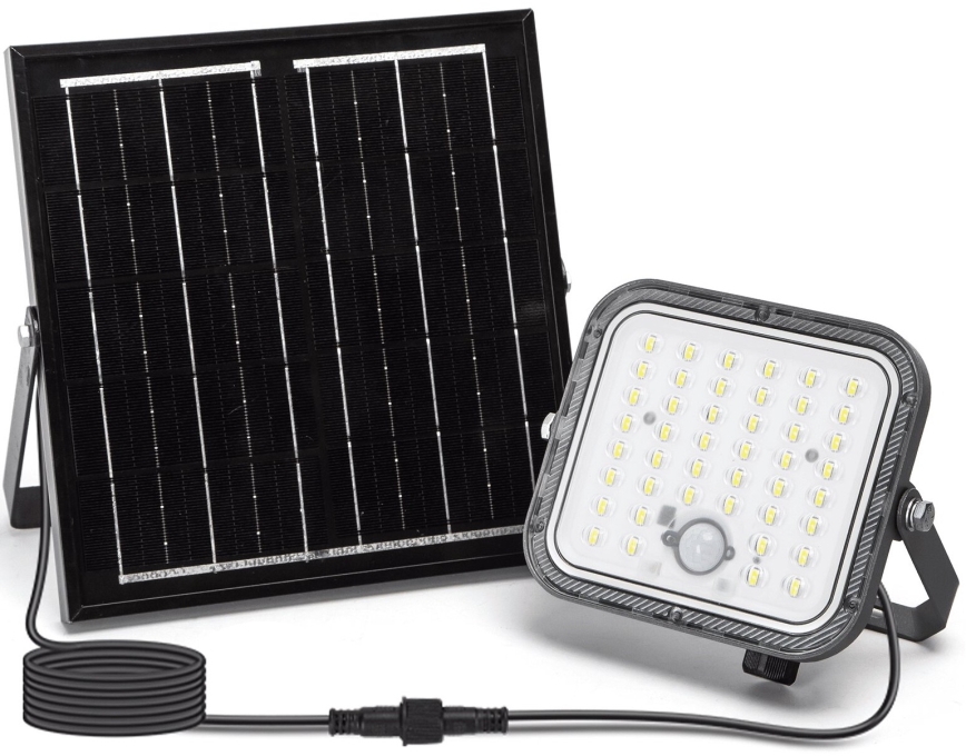 Aigostar - LED Dimbare zonne-schijnwerper met sensor LED/80W/3,4V 6500K IP66 + afstandsbediening