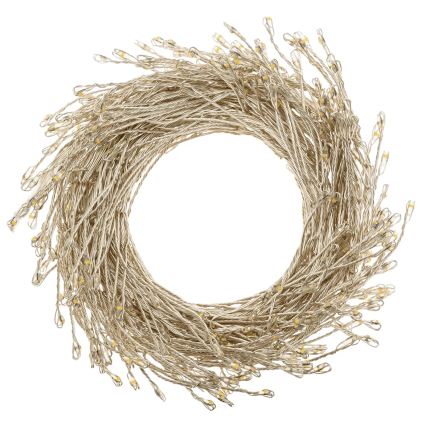 Aigostar - Guirlande de Noël extérieure LED 100xLED/8 fonctions 3xAA 3,3m IP44 blanc froid