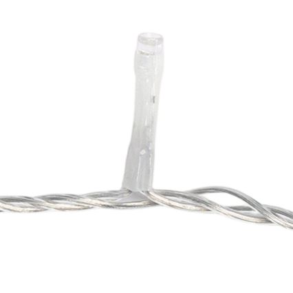 Aigostar - LED Guirlande de Noël d'extérieur 100xLED/8 fonctions 5,3 m IP44 blanc chaud