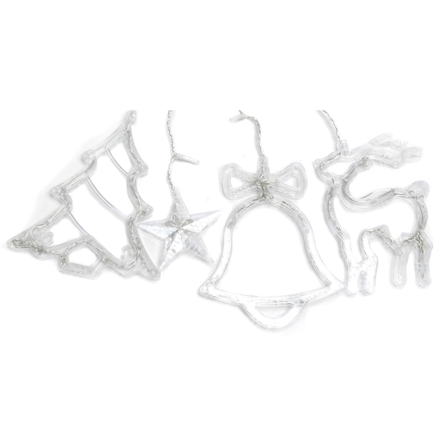 Aigostar - Guirlande lumineuse LED d'extérieur de Noël 120 LED/8 fonctions 3x0,6 m IP44 blanc froid + télécommande