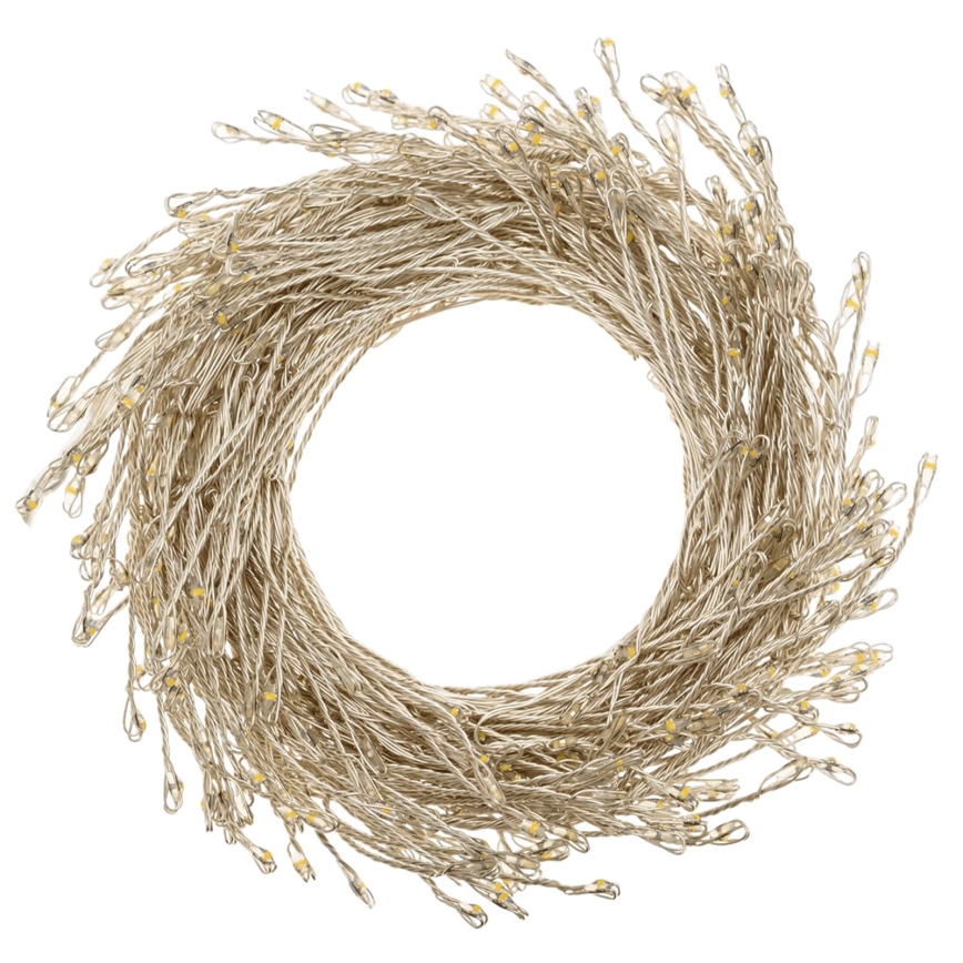 Aigostar - Guirlande lumineuse LED de Noël extérieure 200xLED/8 fonctions 3xAA 6,3m IP44 blanc froid