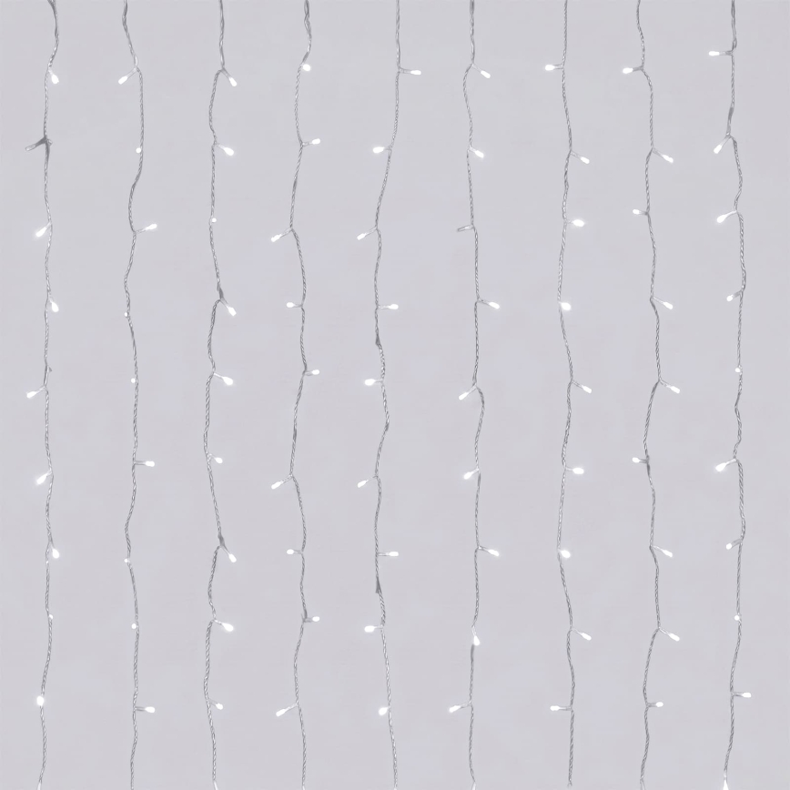 Aigostar - Guirlande lumineuse LED d'extérieur pour Noël, 120 LED / 8 fonctions, 3,9 x 1,2 m, IP44, blanc froid
