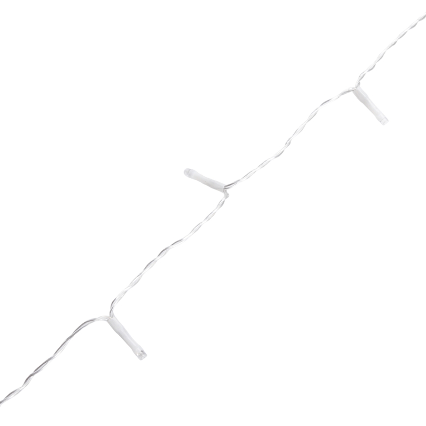 Aigostar - Guirlande lumineuse LED d'extérieur pour Noël, 120 LED / 8 fonctions, 3,9 x 1,2 m, IP44, blanc froid