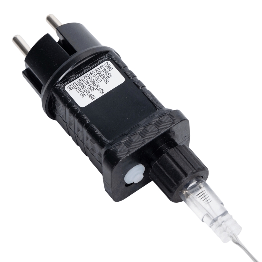 Aigostar - Guirlande lumineuse LED d'extérieur pour Noël, 120 LED / 8 fonctions, 3,9 x 1,2 m, IP44, blanc froid