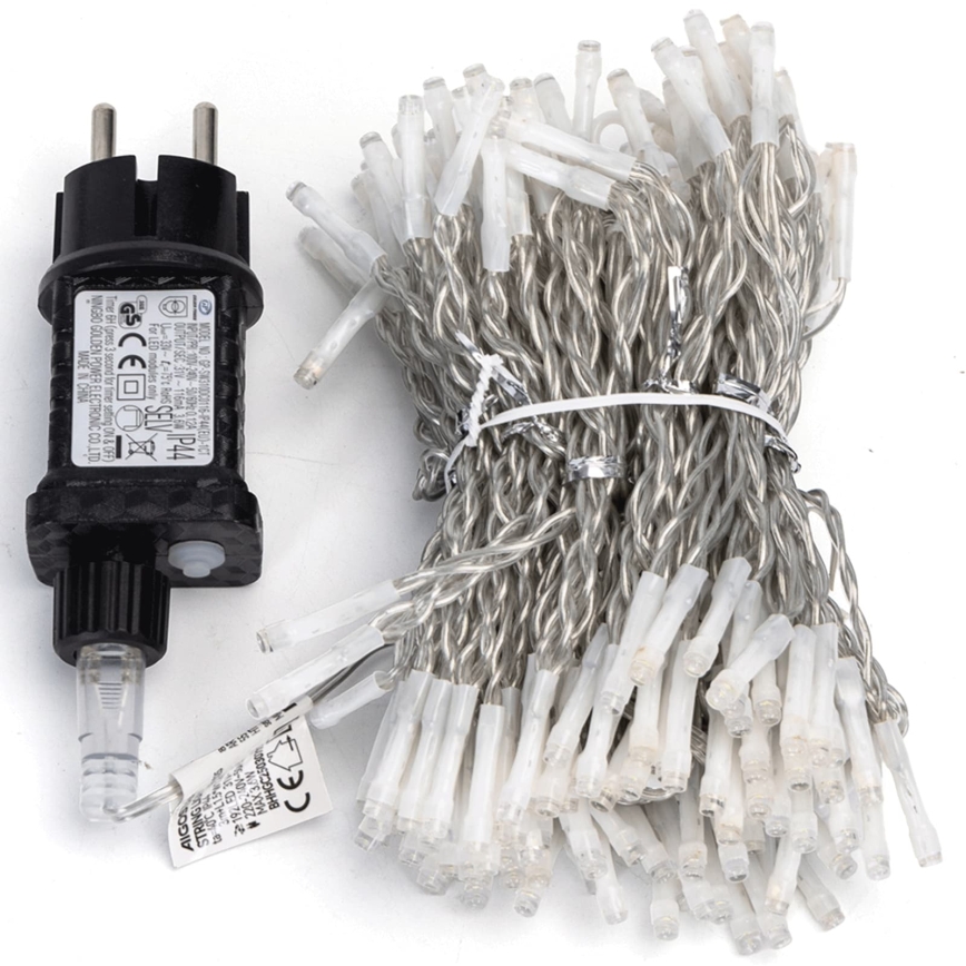 Aigostar - Guirlande lumineuse de Noël LED d'extérieur 192xLED/8 fonctions 4,5x1,2m IP44 blanc froid