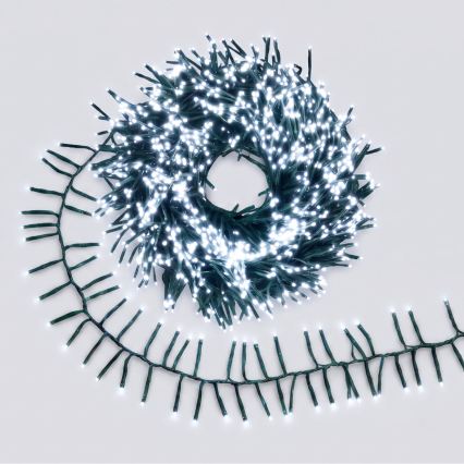 Aigostar - LED guirlande de Noël extérieure 200xLED/8 fonctions 8m IP44 blanc froid