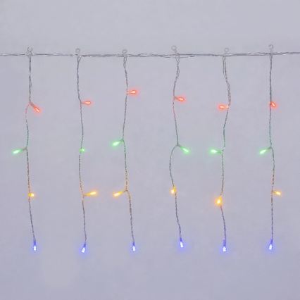 Aigostar - Guirlande de Noël LED extérieure 300 LED / 8 fonctions, 3xAA, 18 x 0,4 m, IP44, multicolore