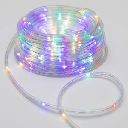 Aigostar - Guirlande lumineuse LED d'extérieur 100xLED/8 fonctions 3xAA 10,3m IP44 multicolore