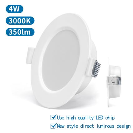 Aigostar - LED Hang plafondverlichting LED/4W/230V 3000K diameter 9,8 cm wit