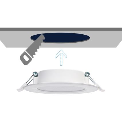 Aigostar - LED Hang plafondverlichting LED/6W/230V 4000K diameter 11,8 cm wit