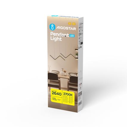 Aigostar - LED Hanglamp aan een koord LED/23W/230V 2700K