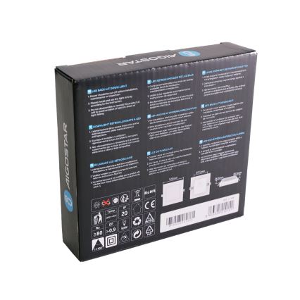 Aigostar - LED inbouwlamp LED/6W/230V 3000K 12x12 cm wit