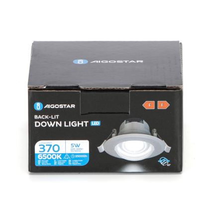 Aigostar - LED-inbouwspot LED/5W/230V 6500K Ø 8,5 cm wit