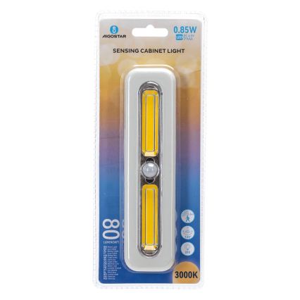 Aigostar - LED-kastverlichting met bewegingssensor LED/3xAAA 3000K wit