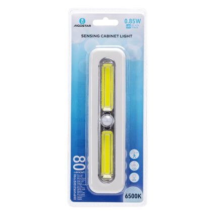 Aigostar - LED-kastverlichting met bewegingssensor LED/3xAAA 6500K wit