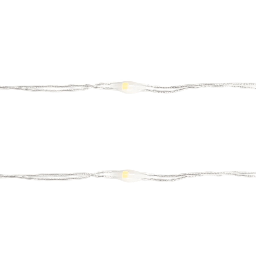 Aigostar - LED Kerst lichtsnoer 100xLED/3xAA 10,3m warm wit