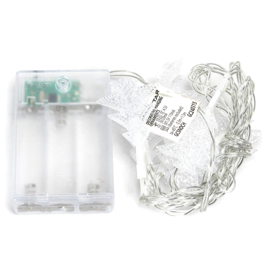 Aigostar - LED Kerst lichtsnoer 20xLED/3xAA 3,3m bomen