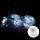 Aigostar - LED Kerst lichtsnoer voor buiten 200xLED/8 Functies/3xAA 6x1,5m IP44 koud wit