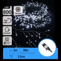 Aigostar - LED Kerst lichtsnoer voor buiten 800xLED/8 Functies 23m IP44 koud wit
