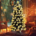 Aigostar - LED kerstboom voor buiten 205xLED/8 functies 1,8 m IP44 warm wit