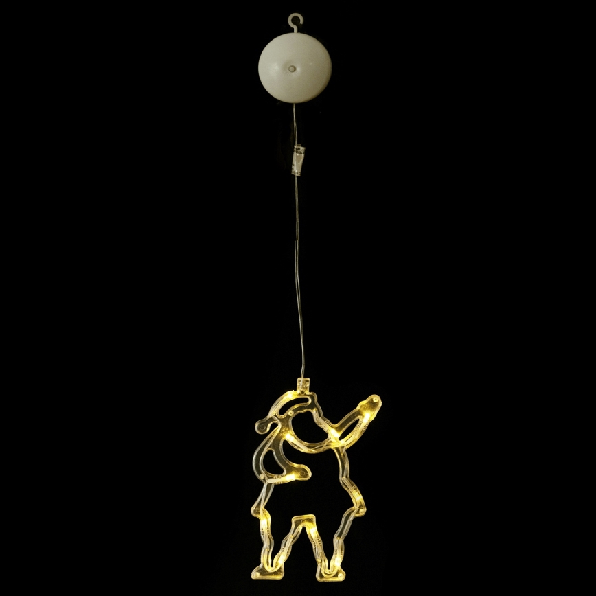 Aigostar - LED kerstdecoratie 10xLED/3xAAA Kerstman 20 cm