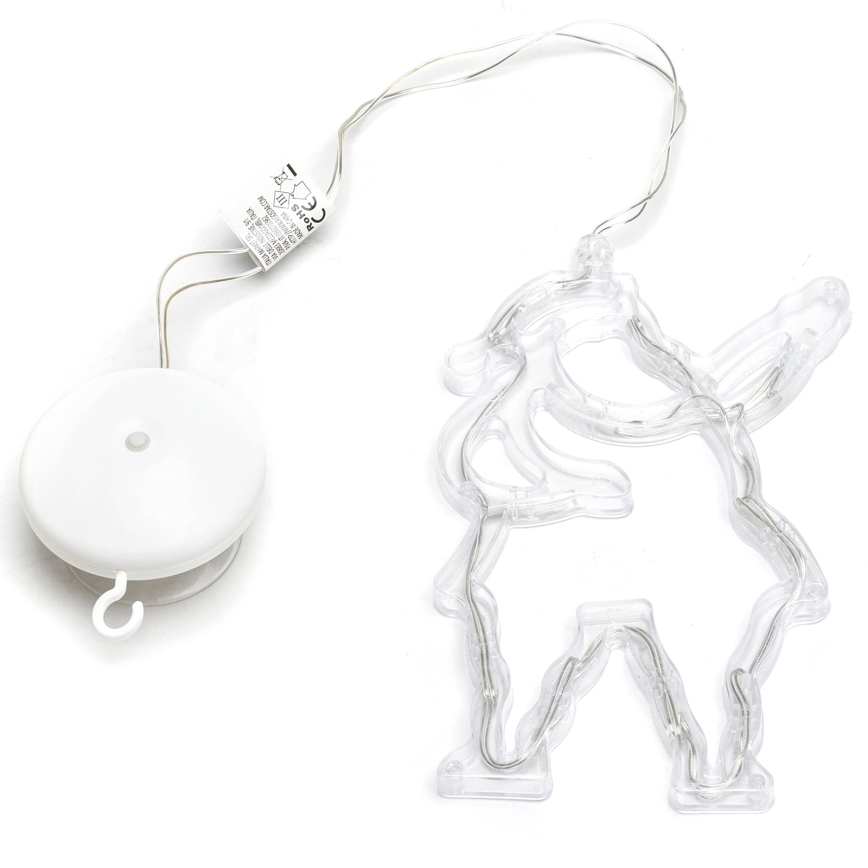 Aigostar - LED kerstdecoratie 10xLED/3xAAA Kerstman 20 cm