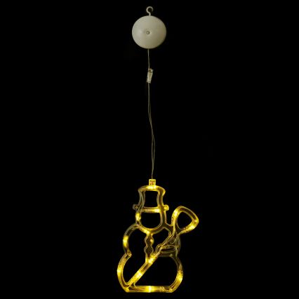 Aigostar - LED kerstdecoratie 10xLED/3xAAA sneeuwman 20,5 cm