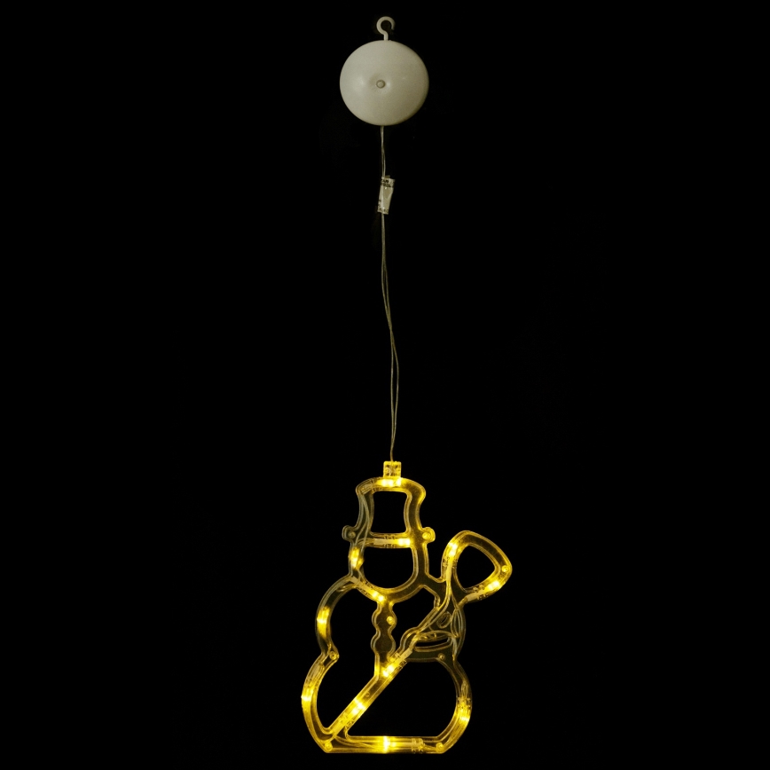 Aigostar - LED kerstdecoratie 10xLED/3xAAA sneeuwman 20,5 cm