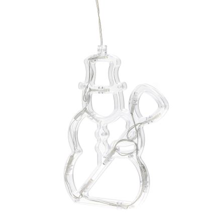 Aigostar - LED kerstdecoratie 10xLED/3xAAA sneeuwman 20,5 cm
