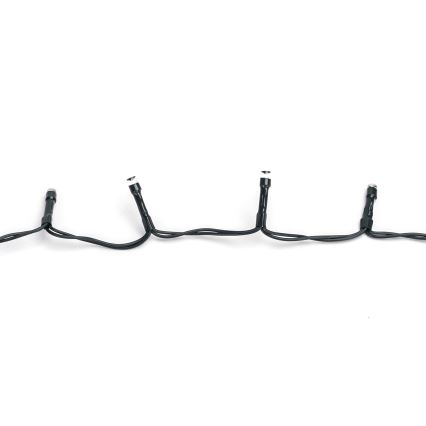 Aigostar - LED kerstverlichting voor buiten, 100 LED / 8 functies, 3 x AA, 5,3 m, IP44, warm wit