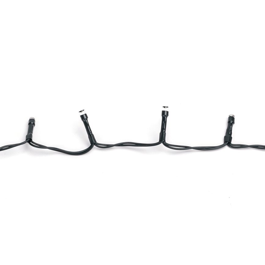 Aigostar - LED kerstverlichting voor buiten, 100 LED / 8 functies, 3 x AA, 5,3 m, IP44, warm wit