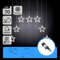 Aigostar - LED kerstlichtsnoer voor buiten 70xLED 1,2x1m IP44 koel wit sterren