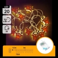 Aigostar - LED Kerstmis String 20xLED/3xAA 3m Warm White Reindeer