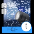 Aigostar - LED kerstprojector met sneeuwvlokken LED/5W/230V koel wit