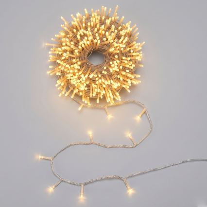 Aigostar - LED kerstslinger 50xLED/3xAA 5,3m warm wit