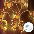 Aigostar - LED kerstsnoer 20xLED/3xAA 3m warm wit Santa Claus