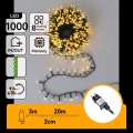 Aigostar - LED-kerstsnoer voor buiten 1000xLED/8 functies 23m IP44 warm wit