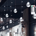 Aigostar - LED-kerstsnoer voor buiten 120xLED/8 functies 3x0,6m IP44 koud wit + afstandsbediening
