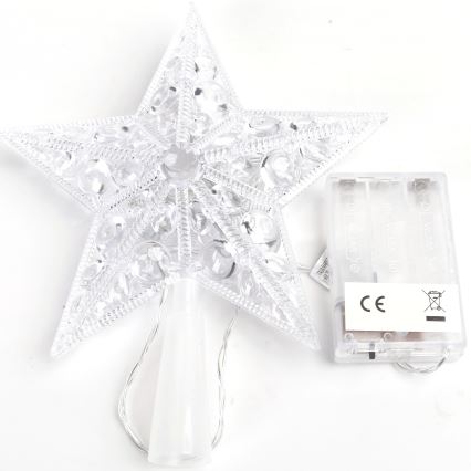 Aigostar - LED kerstster 10xLED/3xAA warm wit