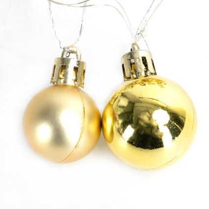 Aigostar - LED-kerstsnoer 20xLED/3xAA 2 m warm wit