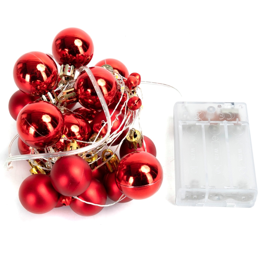 Aigostar - LED kerstverlichting 20xLED/3xAA 2m warm wit