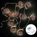 Aigostar - LED kerstverlichting 20xLED/3xAA 3m warm wit Kerstman