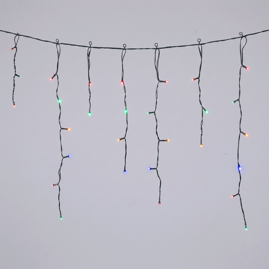 Aigostar - LED zonne-kerstverlichting 100xLED/8 functies 8x0,6m 800 mAh IP65 meerkleurig
