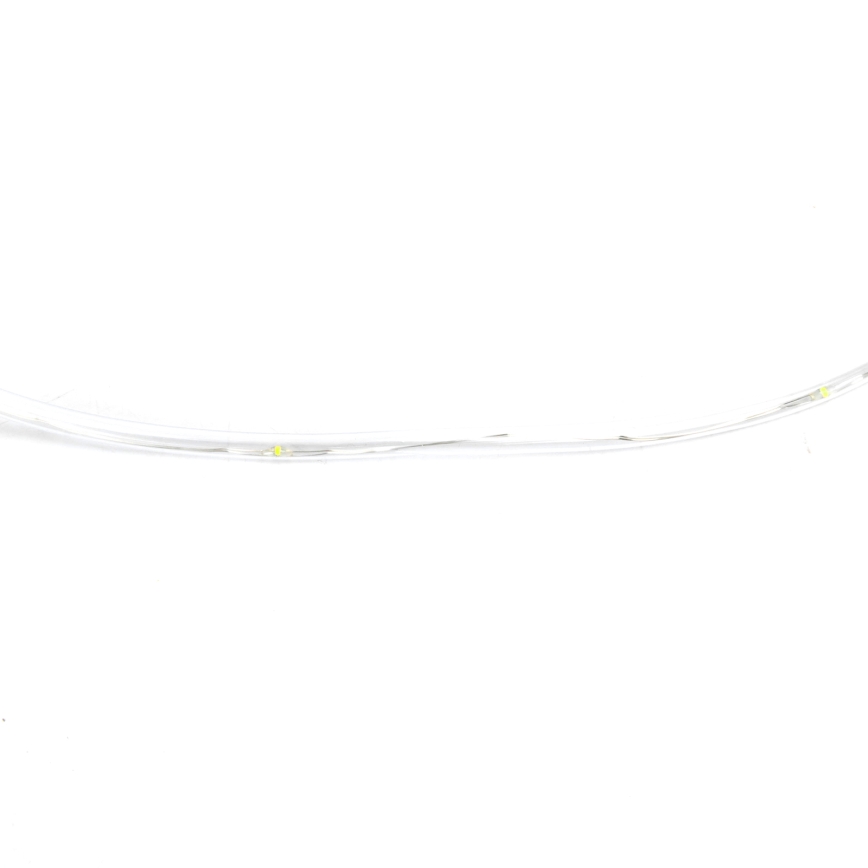 Aigostar - LED buiten kerstlichtsnoer 100xLED/8 functies 3xAA 10,3m IP44 koelwit