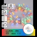 Aigostar - LED kerstverlichting voor buiten 100xLED/8 functies 3xAA 10,3m IP44 multicolor