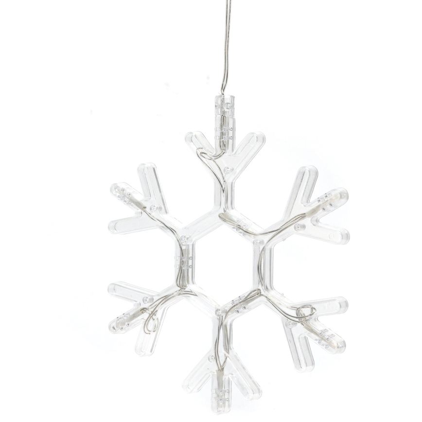 Aigostar - LED Kerstversiering LED/3xAAA warm wit sneeuwvlok 19cm